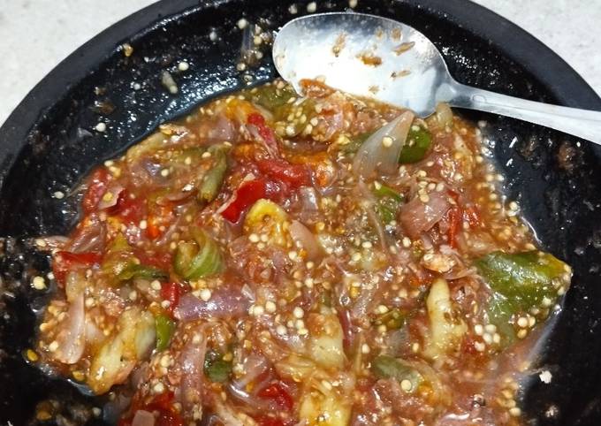 Resep Sambel terong rebus oleh Tifara Prarista - Cookpad