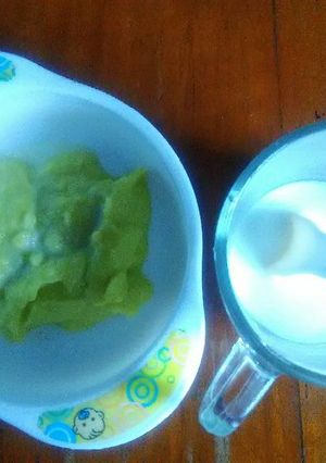 Foto resep MPASI 6-8 m Pure Avocado Kuah Susu