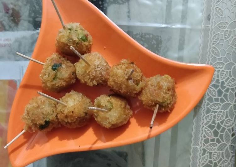 Recipe of Perfect Veg Lollipop Cutlets