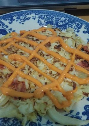 Foto resep Okonomiyaki simple (Okonomiyaki rumahan)