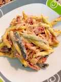 Pasta a la "carbonara" dulce