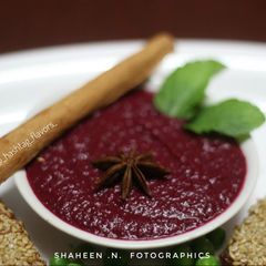 Beetroot-Star anise dip A picture of Beetroot-Star anise dip.