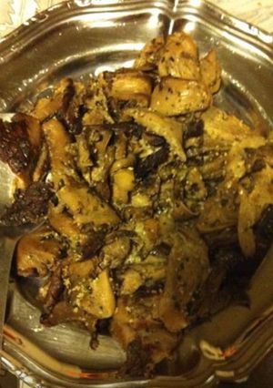 Une photo de Poêlée de champignons forestiers (girolles pleurotes cèpes et pieds de mouton)