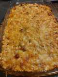 Gratin de Crozets poireaux chorizo comté