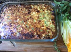 Una foto de Tortino de zucchini y ricotta