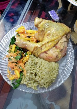 Una foto de Arroz verde