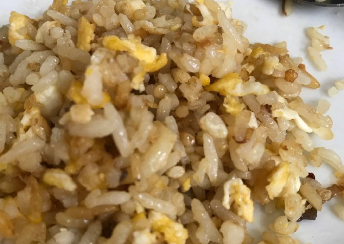 Nasi goreng dengan ikan teri