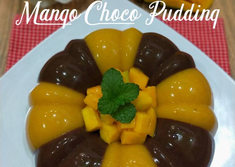 urutan Membuat Mango Choco Pudding Jadi, Enak
