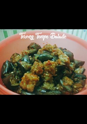 Foto resep Terong Tempe Balado Praktis
