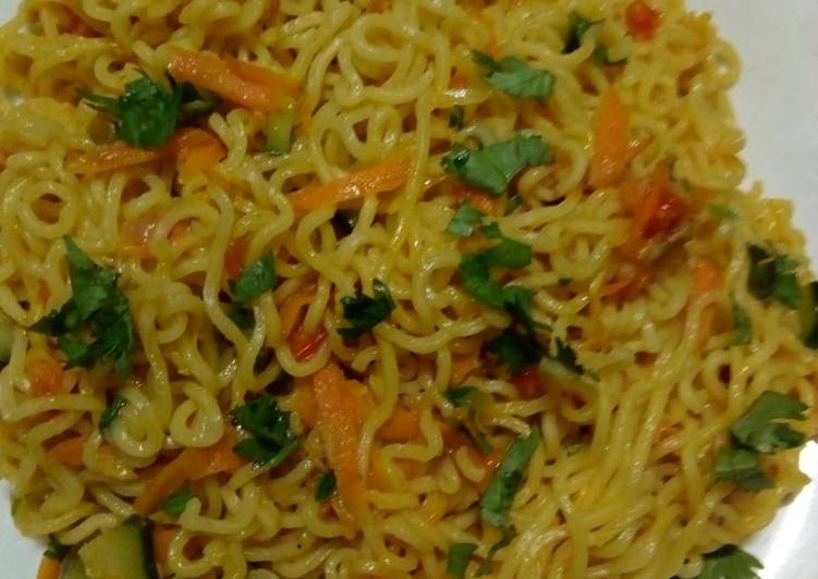 Steps to Prepare Quick Spicy vegetable noodles