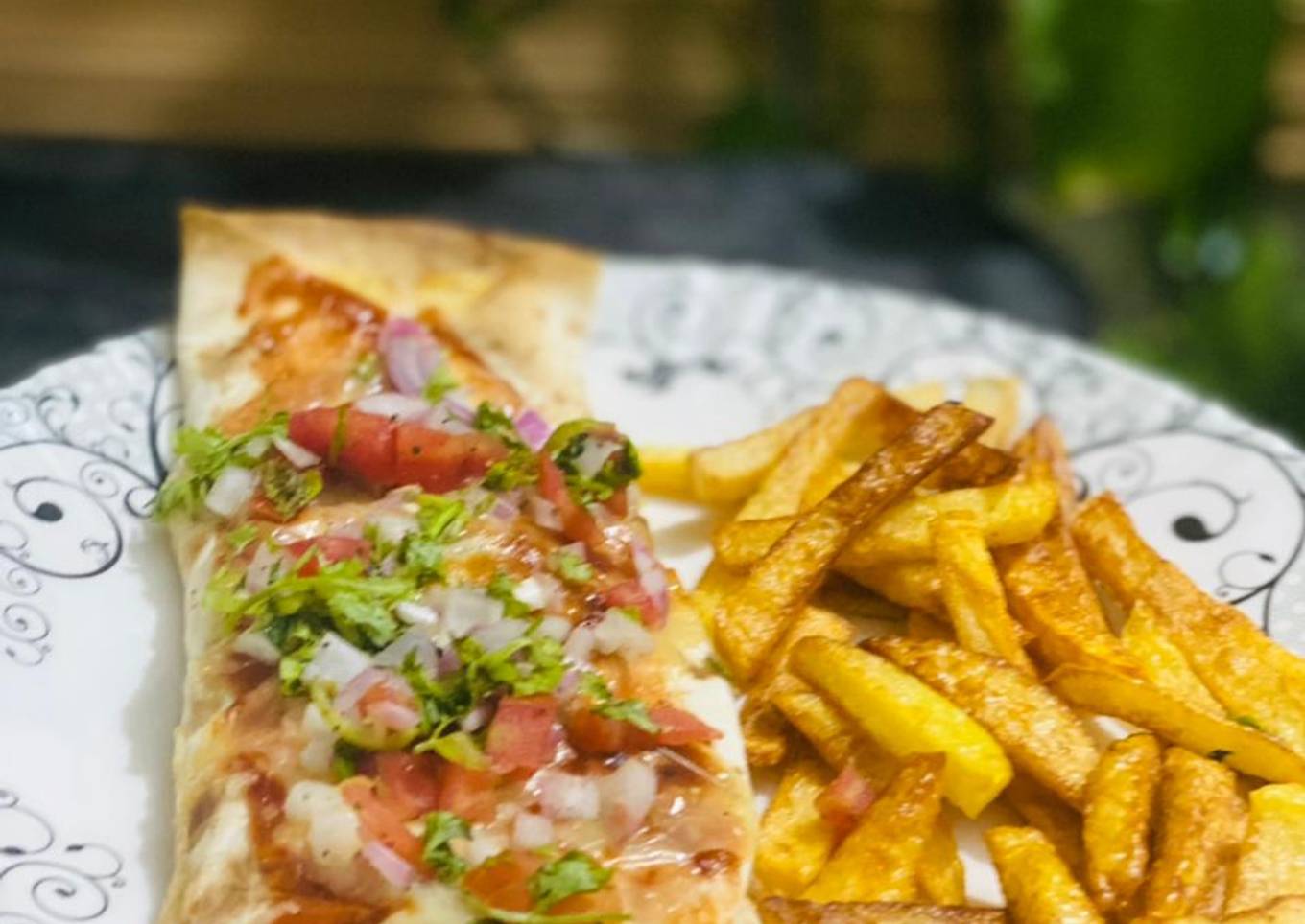 Shami kabab salsa wraps