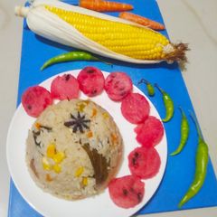 A picture of Coconut Veg Pulao.