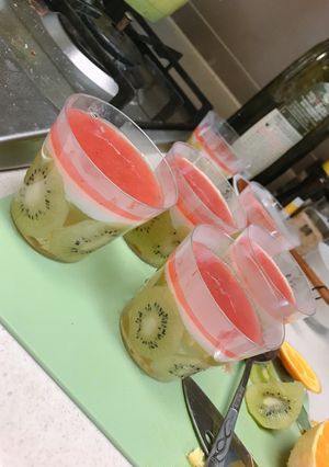 Hình của món Thạch rau câu hoa quả.