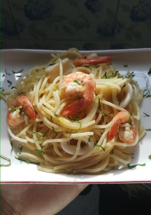 Foto resep Spaghetti oglio olio