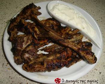 Ready to Serve Lamb chops in lemon with a yogurt sauce Delicious and Healthy