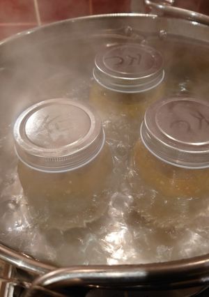 A picture of Green tomato & jalapeno relish.