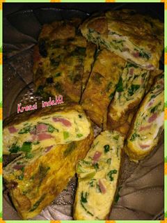 Foto resep Telor dadar sayur simple