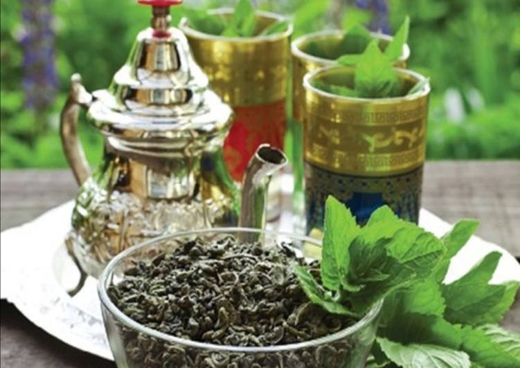 اتاي المغربي او الشاي بالنعناع على اصوله 🤗