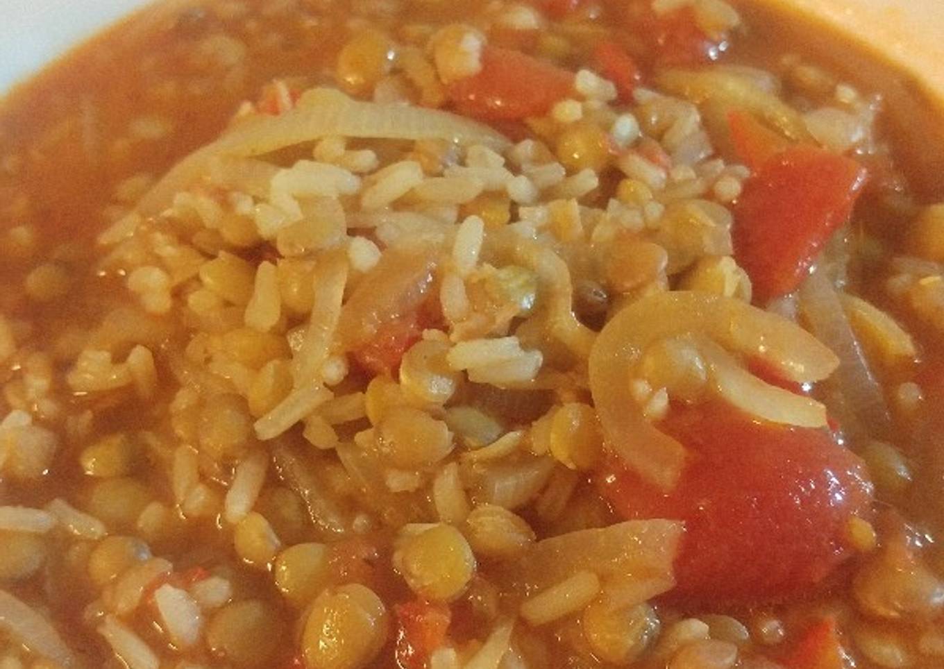 Guiso de lentejas vegano y súper simple