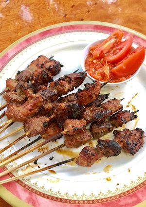 Foto resep Sate Sapi Maranggi sambel tomat segar