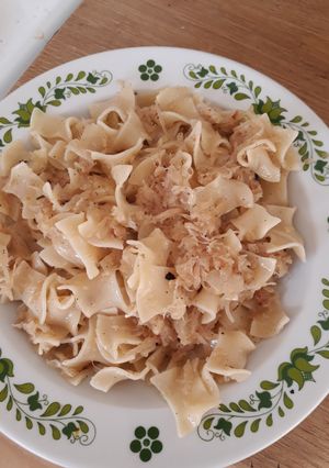 Káposztás tészta recept fotója