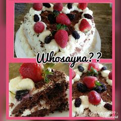 A picture of Whosayna’s Black Forest Cake.