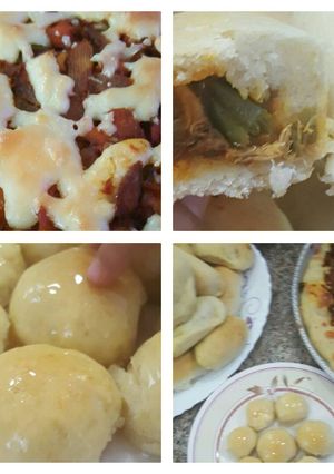 صورة لوصفة عجينة العشر دقايق لكل المعجنات والبيتزا🍕🍗💕