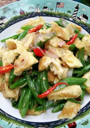 Foto resep Dadar Telor Cah Buncis