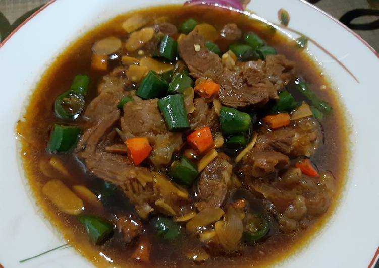 Daging Pedas Manis Bumbu Serai