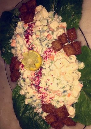 صورة لوصفة سلطة المكرونه 😍🎀