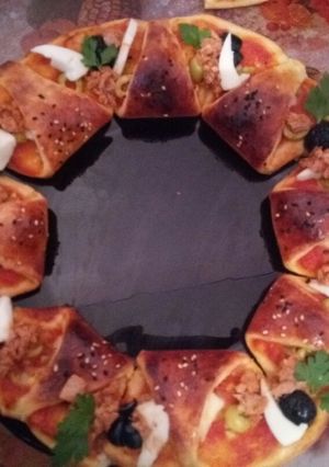 صورة لوصفة بيتزا الشمس