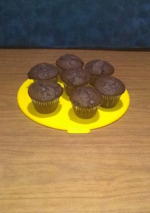 Una foto de Magdalena de chocolate