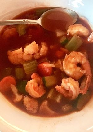 Una foto de Caldo de camarón 🍤