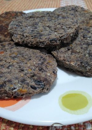 Una foto de Hamburguesas de porotos negros