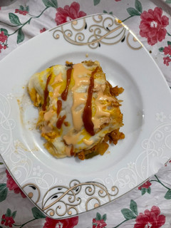 عکسی از دستور لازانیا مرغ و قارچ