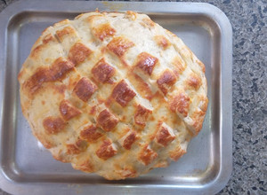 Una foto de Pan con aceite de olivas