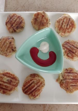 A picture of Mutton potato cutlets.