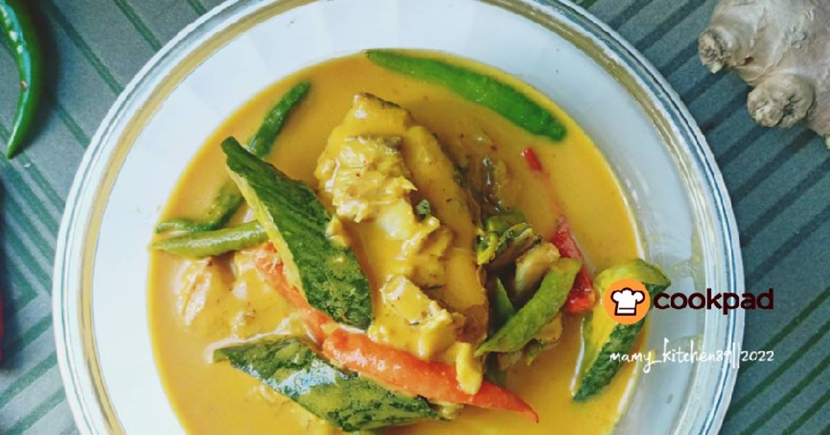 Resipi Gulai Lemak Ikan Tenggiri Nasi Berlauk Kelantan Oleh Mamy Kitchen89 Cookpad