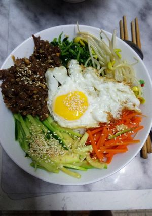 Foto resep Bibimbab(nasi campur korea)