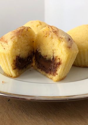 Une photo de Muffins coeur nutella