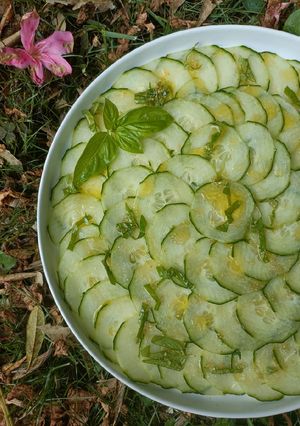 Une photo de 🌸 Concombre en rosace