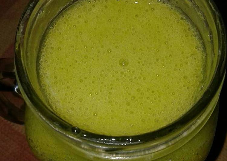 Cara Gampang Menyiapkan Juice Demi Massa (mangga,nanas,sawi) 😄, Menggugah Selera