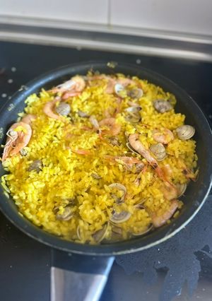 Foto principal de Arroz rápido de gambas y almejas