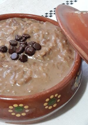 Una foto de Arroz con leche sabor chocolate 🍫