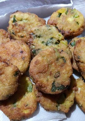 Una foto de Torrijas de polenta y zapallito
