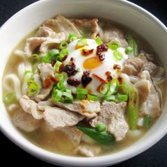 A picture of Pork Belly Udon Soup.
