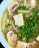 🌱 Canh Bí Ngòi Nấm Đậu Hủ