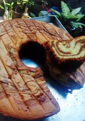 Foto resep Marmer cake 4 telur lembut