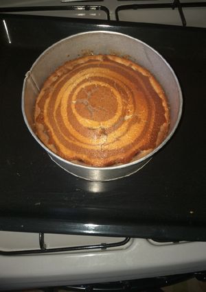 A picture of Zebra cake.