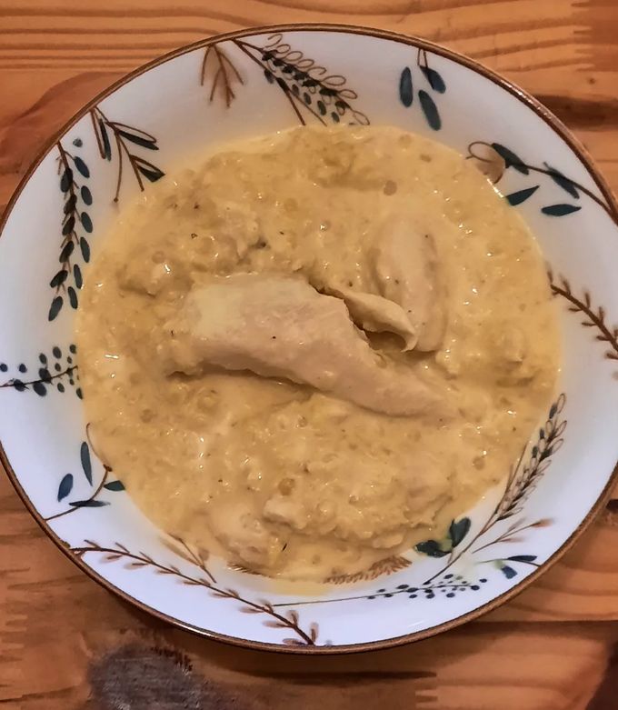 Une photo de ✨️ Poulet au lait de coco curry et ses lentilles corail ✨️